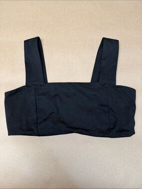 Old Navy Black Square-Front Wide-Strap Sports Bralette